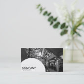 Halbkreis - Modernes Inneres Visitenkarte (Stehend Vorderseite)