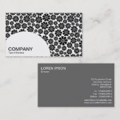 Halbkreis-Panel - 8 Petals - Schwarz auf Weiß 02 Visitenkarte (Vorne/Hinten)