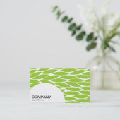 Halbkreis-Panel - Abstrakte Blätter - Mars Grn Visitenkarte (Stehend Vorderseite)
