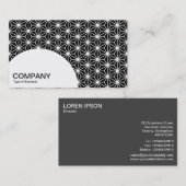 Halbkreis-Panel - Asanoha-Muster Visitenkarte (Vorne/Hinten)