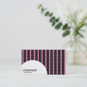 Halbkreis-Panel - Aztekenmuster - Rosa Visitenkarte (Stehend Vorderseite)