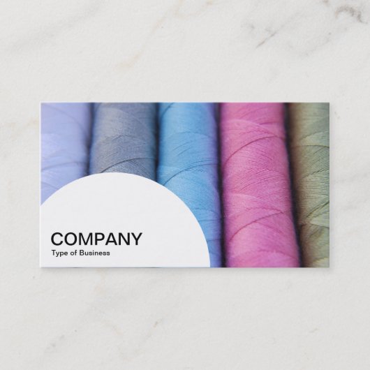 Halbkreis-Panel - Baumwollrollen Visitenkarte (Vorderseite)