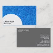 Halbkreis-Panel - Blauer Teppich Visitenkarte (Vorne/Hinten)