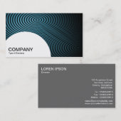 Halbkreis Panel - Blue Electric Pool 01 Visitenkarte (Vorne/Hinten)