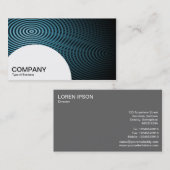 Halbkreis Panel - Blue Electric Pool 04 Visitenkarte (Vorne/Hinten)