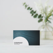 Halbkreis Panel - Blue Electric Pool 04 Visitenkarte (Stehend Vorderseite)