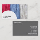 Halbkreis-Panel - Dunkles Thread Visitenkarte (Vorne/Hinten)