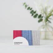 Halbkreis-Panel - Dunkles Thread Visitenkarte (Stehend Vorderseite)