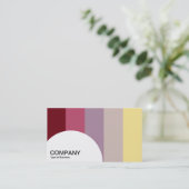 Halbkreis-Panel - Farbbalken 02 Visitenkarte (Stehend Vorderseite)