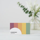 Halbkreis-Panel - Farbbalken 03 Visitenkarte (Stehend Vorderseite)