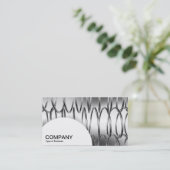 Halbkreis-Panel - Feder B&W Visitenkarte (Stehend Vorderseite)