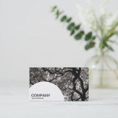 Halbkreis-Panel - Magnolia Tree 02 Visitenkarte (Stehend Vorderseite)