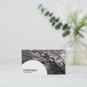 Halbkreis-Panel - Magnolia Tree 03 Visitenkarte (Stehend Vorderseite)
