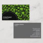 Halbkreis-Panel (Punkte) - 090512 - Grün auf dem M Visitenkarte (Vorne/Hinten)