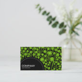 Halbkreis-Panel (Punkte) - 090512 - Grün auf dem M Visitenkarte (Stehend Vorderseite)