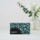 Halbkreis-Panel (Punkte) - 090512 - Lt Blue Green Visitenkarte (Stehend Vorderseite)