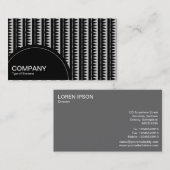 Halbkreis-Panel (Punkte) - Aztec-Muster - Grau Visitenkarte (Vorne/Hinten)