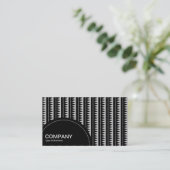 Halbkreis-Panel (Punkte) - Aztec-Muster - Grau Visitenkarte (Stehend Vorderseite)