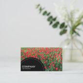 Halbkreis-Panel (Punkte) - Bett von Roten Tulips 0 Visitenkarte (Stehend Vorderseite)