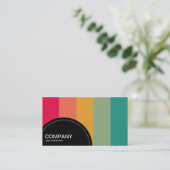 Halbkreis-Panel (Punkte) - Farbbänder 01 Visitenkarte (Stehend Vorderseite)