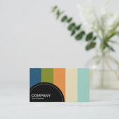 Halbkreis-Panel (Punkte) - Farbstäbe 03 Visitenkarte (Stehend Vorderseite)