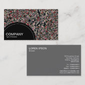 Halbkreis-Panel (Punkte) - fragmentiert Abstrakt 0 Visitenkarte (Vorne/Hinten)