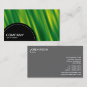 Halbkreis-Panel (Punkte) - Grünes Satin Visitenkarte (Vorne/Hinten)