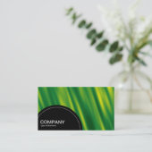 Halbkreis-Panel (Punkte) - Grünes Satin Visitenkarte (Stehend Vorderseite)