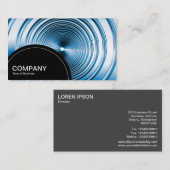 Halbkreis-Panel (Punkte) - Long Spring Blue Visitenkarte (Vorne/Hinten)