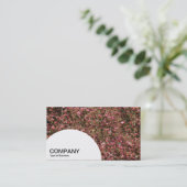 Halbkreis-Panel - rosa Kirschblossom 02 Visitenkarte (Stehend Vorderseite)