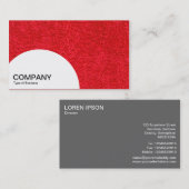 Halbkreis-Panel - roter Teppich Visitenkarte (Vorne/Hinten)