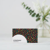 Halbkreis-Panel - Shards 02 0n Schwarz Visitenkarte (Stehend Vorderseite)