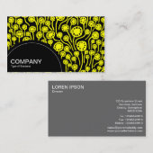 Halbkreis (Punkte) - 090512 - Gelb Visitenkarte (Vorne/Hinten)