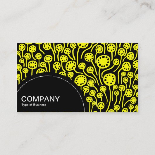 Halbkreis (Punkte) - 090512 - Gelb Visitenkarte (Vorderseite)