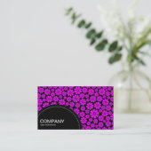 Halbkreis (Punkte) - 8 Petals - Magenta Visitenkarte (Stehend Vorderseite)