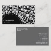 Halbkreis (Punkte) - Abstrakt 090512 01 Visitenkarte (Vorne/Hinten)