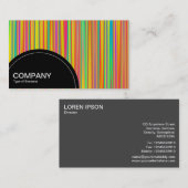 Halbkreis (Punkte) - Abstrakt 120716(010) Visitenkarte (Vorne/Hinten)