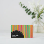 Halbkreis (Punkte) - Abstrakt 120716(010) Visitenkarte (Stehend Vorderseite)