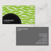 Halbkreis (Punkte) - Abstrakte Blätter Visitenkarte (Vorne/Hinten)