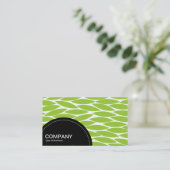 Halbkreis (Punkte) - Abstrakte Blätter Visitenkarte (Stehend Vorderseite)