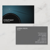 Halbkreis (Punkte) - Blue Electric Pool 04 Visitenkarte (Vorne/Hinten)