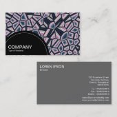 Halbkreis (Punkte) - Fragmentierte Abstrakte Visitenkarte (Vorne/Hinten)