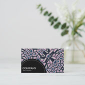 Halbkreis (Punkte) - Fragmentierte Abstrakte Visitenkarte (Stehend Vorderseite)