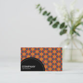 Halbkreis (Punkte) - Geometrisches Muster 013 Visitenkarte (Stehend Vorderseite)