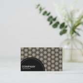 Halbkreis (Punkte) - Geometrisches Muster 014 Visitenkarte (Stehend Vorderseite)