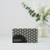 Halbkreis (Punkte) - Geometrisches Muster 015 Visitenkarte (Stehend Vorderseite)