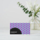 Halbkreis (Punkte) - Geometrisches Muster 017 Visitenkarte (Stehend Vorderseite)