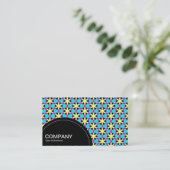 Halbkreis (Punkte) - Geometrisches Muster 019 Visitenkarte (Stehend Vorderseite)