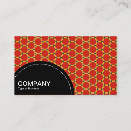 Halbkreis (Punkte) - Geometrisches Muster 01 Visitenkarte (Vorderseite)