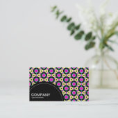 Halbkreis (Punkte) - Geometrisches Muster 020 Visitenkarte (Stehend Vorderseite)